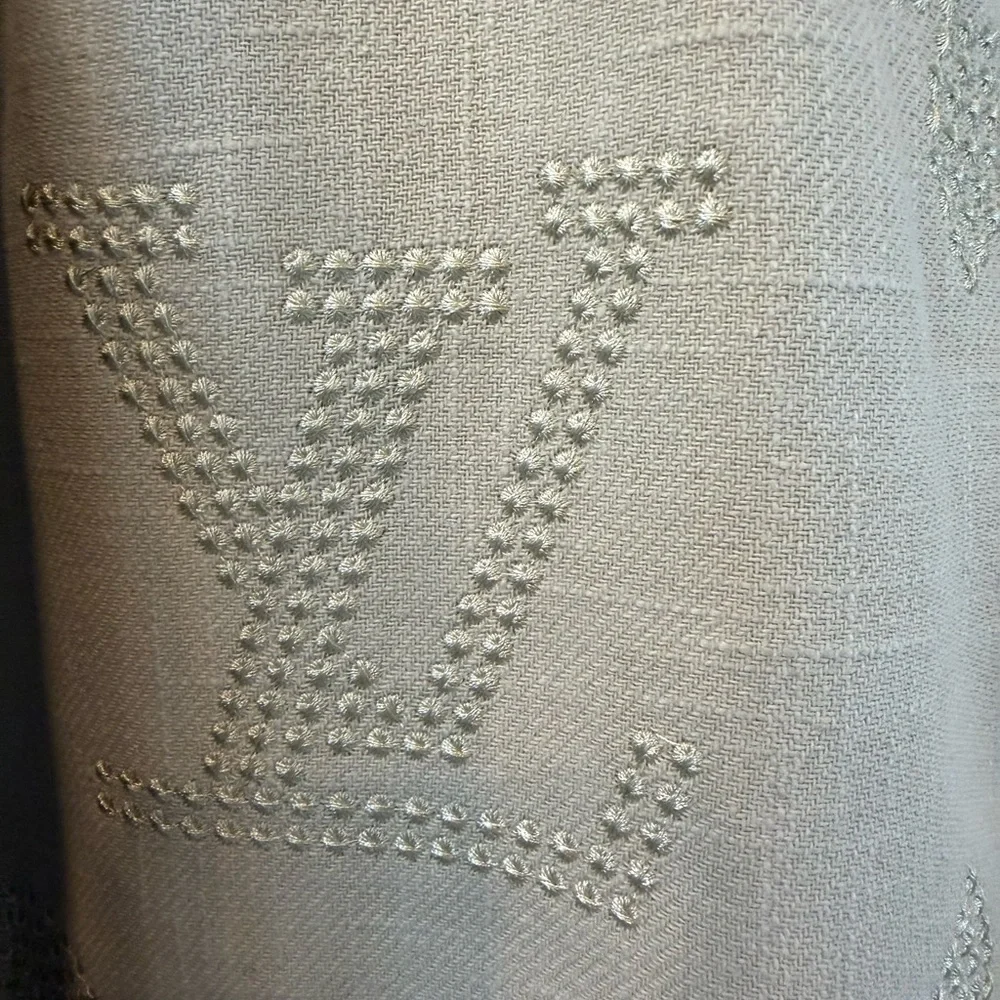 Louis Vuitton Cream and Black Bomber Jacket - Picture 5 of 8